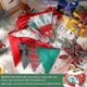 thumbnail image 4 of 40 Feet Christmas Fabric Pennants Banner Triangle Flag Vintage Christmas Bunting 42 Pieces Vintage Style Santa Christmas, 4 of 5