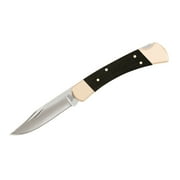Buck Knives 110 Genuine Ebony Wood Folding Hunter Knife With Sheath 110BRS