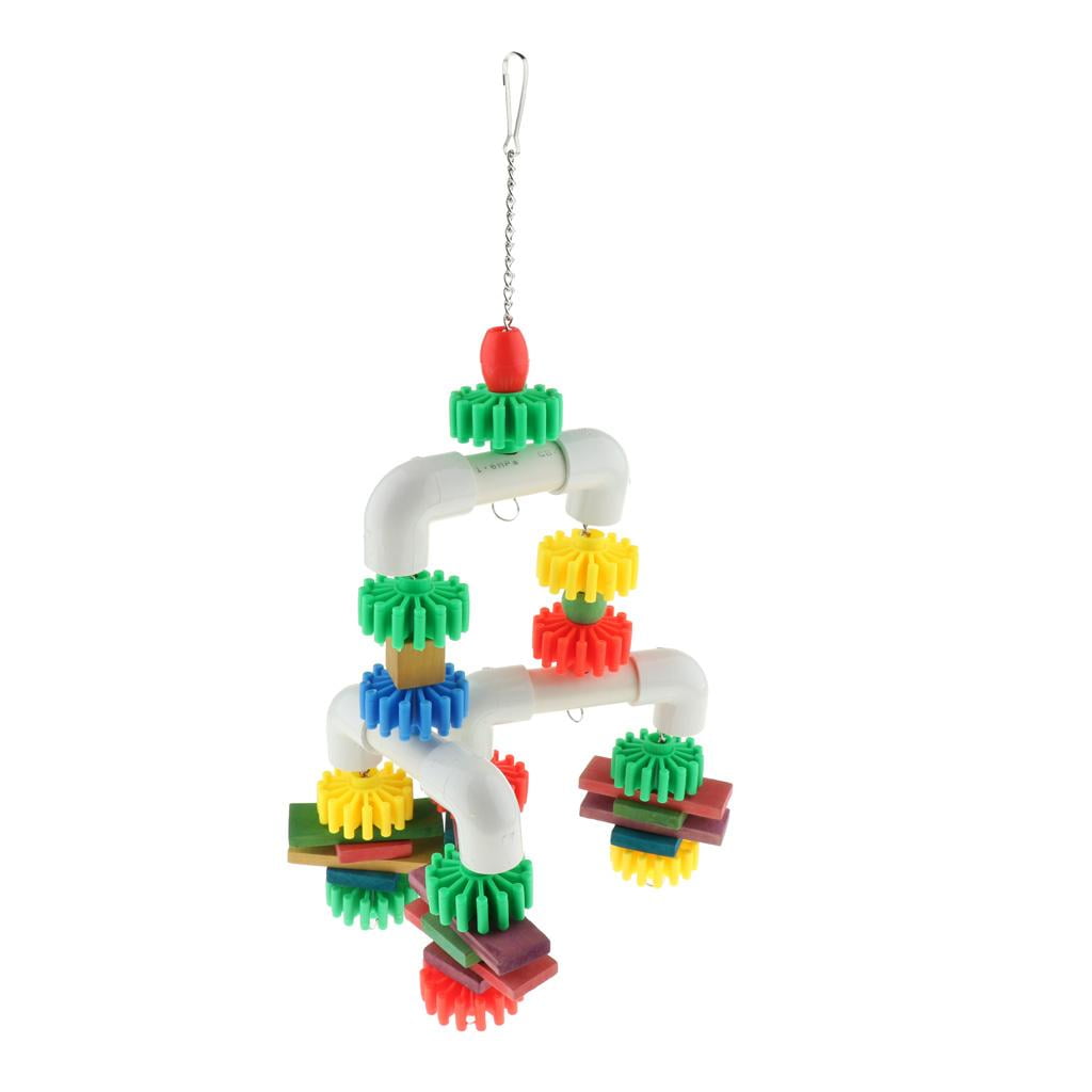 Bvdfgk Bird Swing - Plastic Conure Toys Bird Cage Swing Hanging Toy for Small Birds (1