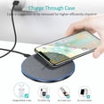 thumbnail image 3 of PDKUAI 20W Wireless Charger Fast Charging Pad Compatible with Samsung Galaxy S22 S21 S20 S10 S9 ,Google Pixel,Lg,Iphone 14 13 12 11 Series, 3 of 7