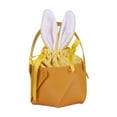 thumbnail image 1 of Bolsas de conejito de Pascua, bolsas de golosinas de conejito de Pascua, bolsas de regalo con cordón, regalos de Pascua Amarillo, 1 of 8