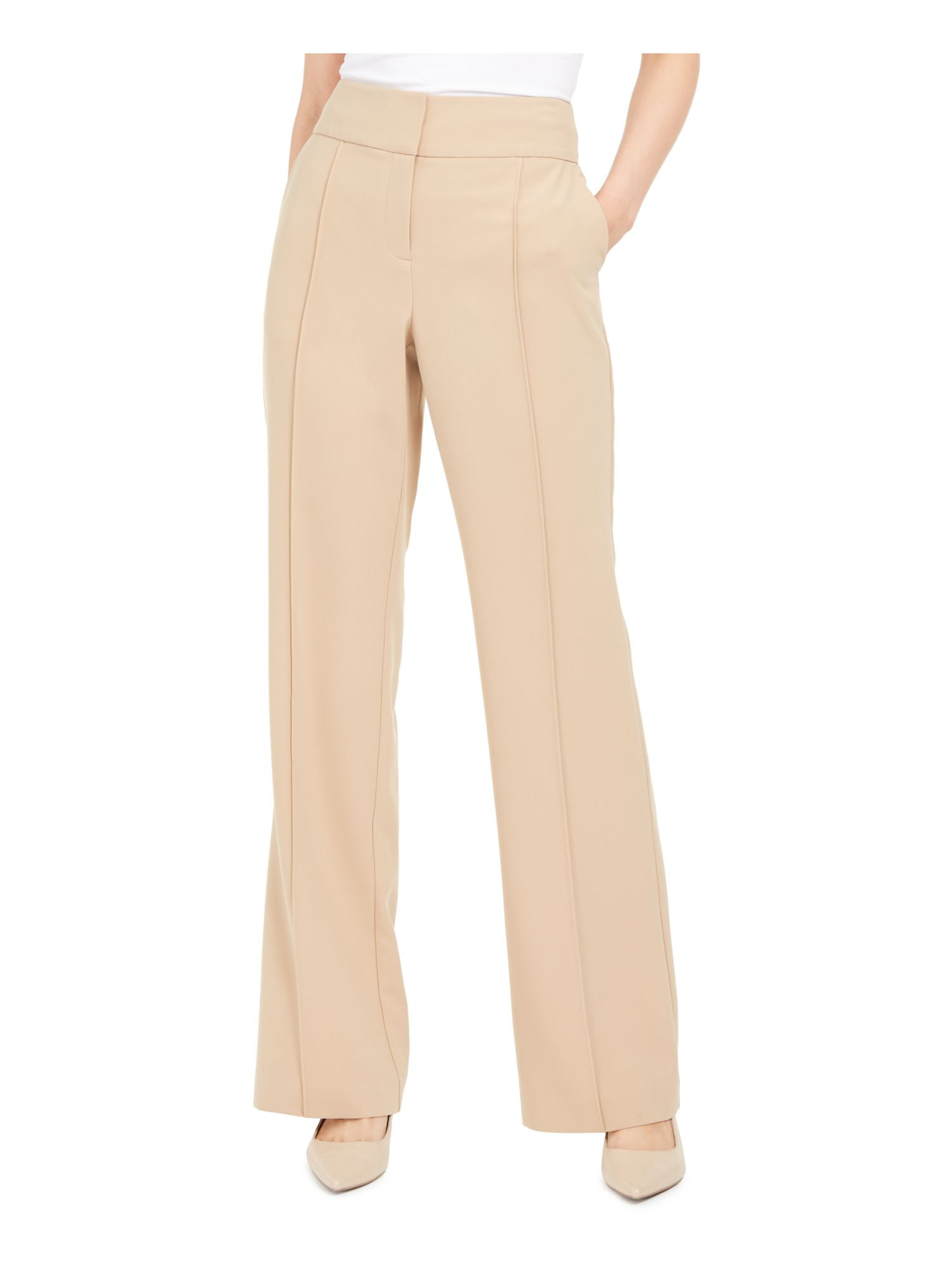 Alfani - ALFANI Womens Brown Solid Boot Cut Pants Size 12 - Walmart.com ...