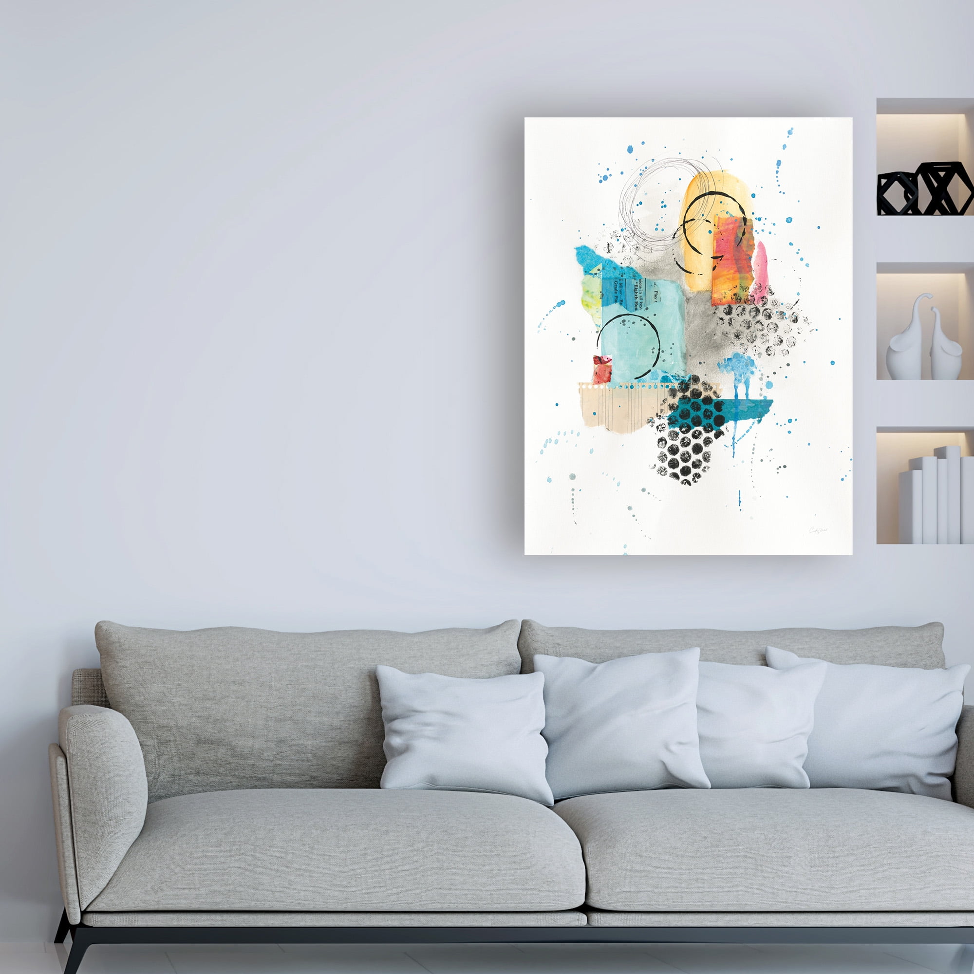 Trademark Fine Art 'Abstract Skyline II' Canvas Art by Courtney Prahl