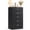 Black-5 Drawers, variant on Ktaxon White 3 Drawer Dresser Nightstand Modern Wood Chest of Drawers for Bedroom, Living Room