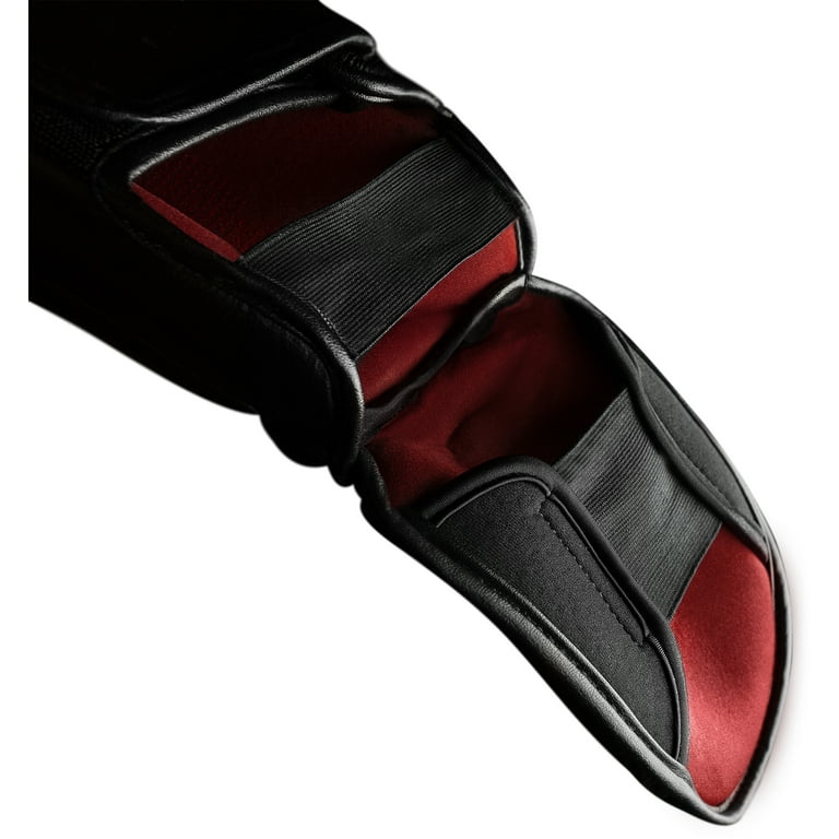 Hayabusa T3 Striking Shinguards, Black/Red Small - Walmart.com