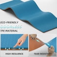 thumbnail image 6 of LAMEI Large Yoga Mat Thick Extra Wide And Long, Non-Slip TPE Exercise Mats For Home Workout, Straps For Carrying, Dual-Color in Blue/Orange, 6 of 7