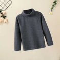 thumbnail image 4 of Otqutp Children Cute Clothes Toddler Girl Boys Solid Color Long Sleeve High Neck Base Coat with Warm Tops for 3 To 10 Years, 4 of 4
