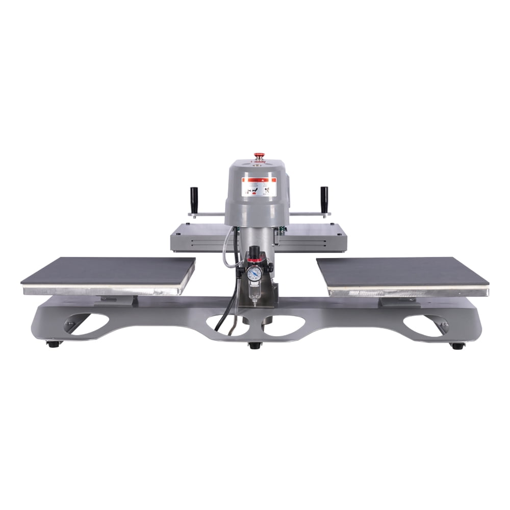 Xmatch Commercial Grade Pneumatic Heat Press Machine, Dual Platen Sliding Swivel Head, 16x20", Adjustable Temperature & Pressure, for Industrial Use