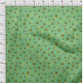 thumbnail image 4 of oneOone Velvet Green Fabric Honey Bees Quilting Supplies Print Sewing Fabric By The Yard 58 Inch Wide, 4 of 4