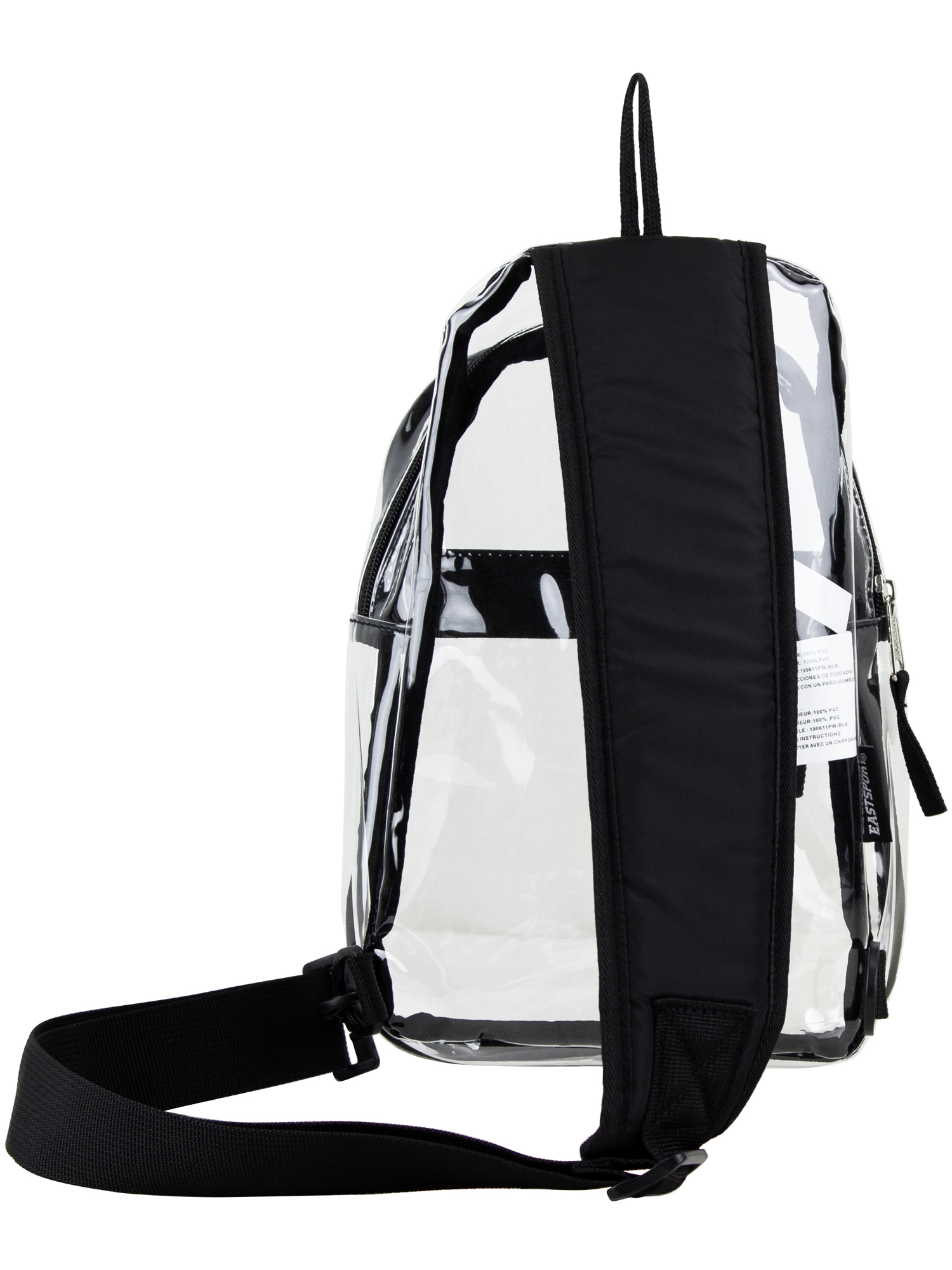 Eastsport Clear Sling Stadium Approved Bag, Black Trim photo 3