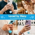 thumbnail image 4 of Microfiber Heart Screen Cleaner Blue Adhesive Phone Wipe for Camera Lens Eyeglasses and Tablet Decorative Portable Polishing Pad for Electronic Devices blue, 4 of 6