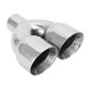 thumbnail image 4 of Tubo de escape de doble salida puntas de escape dobles universales de acero inoxidable de entrada de 248 pulgadas corte en ángulo para la modificación del automóvil ANGGREK Otros, 4 of 8