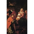 thumbnail image 2 of Velazquez, Diego 10x14 White Modern Wood Framed Museum Art Print Titled - The Adoration Of The Magi, 2 of 4