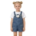 thumbnail image 2 of Girls Jumpsuit Sleeveless Denim Overalls with Bunny Ear Easter Summer Clothes for Girls Fashion 12-18 Months, 2 of 8