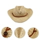 thumbnail image 2 of 1pc playa sombrero occidental estilo sol sombrero vaquero sombrero de paja sombrero de protección sol, 2 of 5