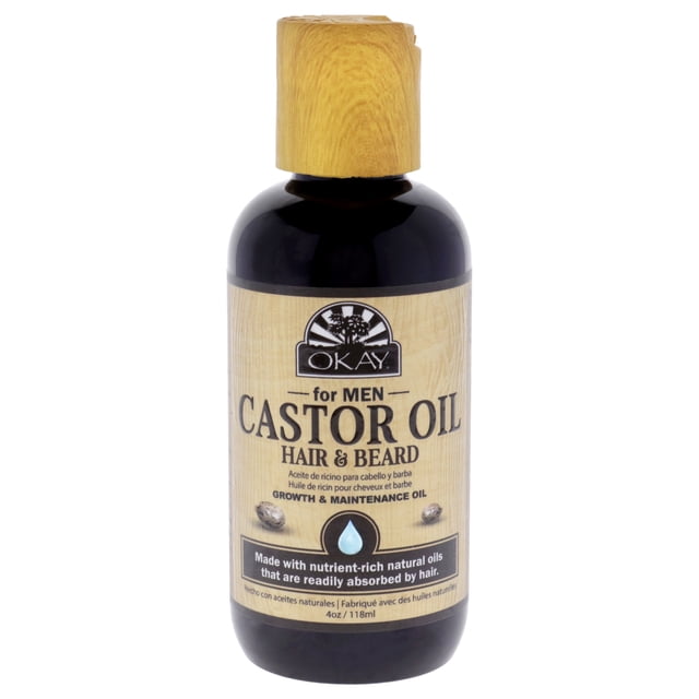 Aceite de ricino Okay Aceite para cabello y barba 4 oz