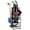 Black - Without Bottom Drawer Basket, variant on Golf Bags Storage Garage Organizer - Golf Bag Stand Fit Single Golf Bags, Golf Clubs, and Golf Equipment Accessories, Golf Bag Storage Rack with Wheels for Garage, Club, Shed, Basement