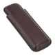 thumbnail image 2 of Estuche de puros de cuero Portapuros portátil para 2 dedos para viajes de negocios Regalos para novios Café oscuro, 2 of 10