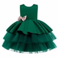 thumbnail image 1 of Vestido de princesa para niños, vestido de malla abullonada, vestido para niñas, vestido de cumpleaños para niñas de flores, 1 of 6