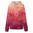 thumbnail image 6 of HAJWOH Oversized Hoodies For Women Tie Dye Gradient Sweatshirts Baggy Drawstring Hooded Pullover Fall Casual Tops With Pocket, 6 of 6