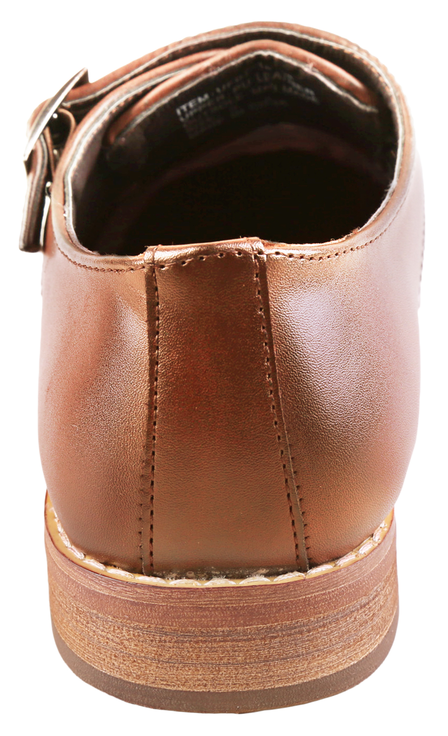 Urban Fox Allen Men's Dress Shoe | Double Monk Strap | Brogue | Wingtip Shoes for Men | Light Brown 9 M US - image 4 of 7