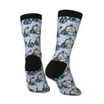 thumbnail image 4 of Junzan Police Car Mens Funny Socks For Men Women Colorful Fun Novelty Crew Patterned Socks, 4 of 9