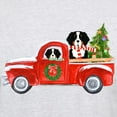 thumbnail image 3 of CafePress - Christmas Berner Red Truck T Shirt - Light T-Shirt - CP, 3 of 4