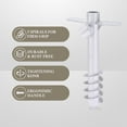 thumbnail image 2 of LAGarden 10" Sand Anchor for Beach Umbrella Outdoor Windproof Sand Grabber Spike for Grass Soft Land Camping Sunshade, 2 of 9