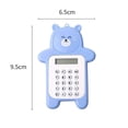 thumbnail image 4 of Cartoon Calculator Home Office School Mathematics Counting Tool Mini Size Bear Shaped Calculators Devices Calculation Equipment Blue, 4 of 9