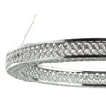 thumbnail image 6 of JONATHAN Y Benton 24.7" Round Integrated LED Crystal/Metal Pendant, Chrome/Clear, 6 of 7