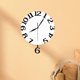 thumbnail image 4 of Reloj de pared oscilante de 12 pulgadas, moderno, silencioso, adorno de pared decorativo. Blanco, 4 of 9