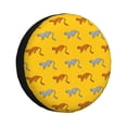 thumbnail image 1 of Fotbe Leopard Print Funda de Llanta de Repuesto con Estampado, Engrosada, Ajuste Universal para Jeep, Remolque, RV, SUV, Camión-17 inch, 1 of 6