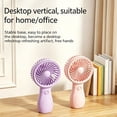 thumbnail image 5 of Clearance Under $5 | Low Noise 3 Speed Mini Handheld Fan, USB Rechargeable Pocket Portable Cooler For Indoor Outdoor Travel Commuting Hiking(Pink), 5 of 8