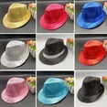 thumbnail image 5 of Douhoow Men Women Jazz Hat Sequins Decorated Stage Dance Performance Party Holiday Hat, 5 of 7