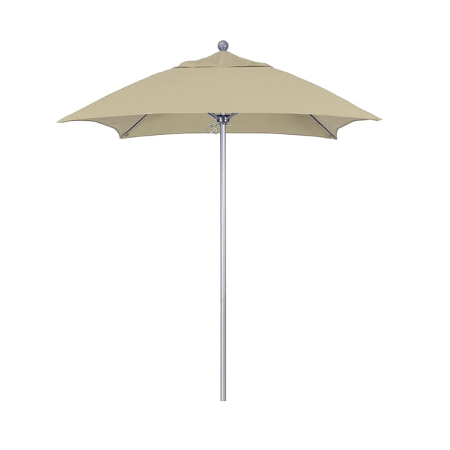 California Umbrella Venture Parasol de Marché Argenté de 6 Pieds en Beige
