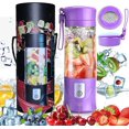 thumbnail image 1 of Licuadora, Licuadora portátil para frutas, Mini licuadora USB para batidos, malteadas, jugos de frutas, Licuadora portátil de 350 a 420 ml, 6 cuchillas para deportes y viajes, sin BPA, 1 of 5