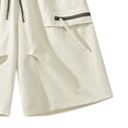thumbnail image 3 of LEKWK Cargo Shorts for Men Plus Size Elastic Waist Lightweight Loose Fit Shorts with Pockets Drawstring Quick Dry Breathable Running Shorts for Summer Fishing Hiking, 3 of 4