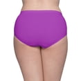 thumbnail image 5 of Fit for Me by Fruit of the Loom Women's Plus Size Cotton Brief Panties, Soft Comfort Waistband, Full Coverage, Multipacks, Sizes 1X–5X, 5 of 11