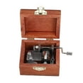 thumbnail image 1 of Hand Crank Music Box,1pc Wooden Hand Crank Music Box Musical Gift Convenient Use, 1 of 8