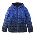 thumbnail image 1 of Krumba Boy‘s Zipper Gradient Water Resistant Puffer Jacket Turquoise 128, 1 of 9