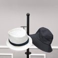 thumbnail image 3 of FixtureDisplays 5-Tier 15 Hat Rotating Hat Display Rack Free Standing Headwear Wig Rack Metal Floor Rack for Caps, Wigs & Hats 22X22X73" 10101, 3 of 12
