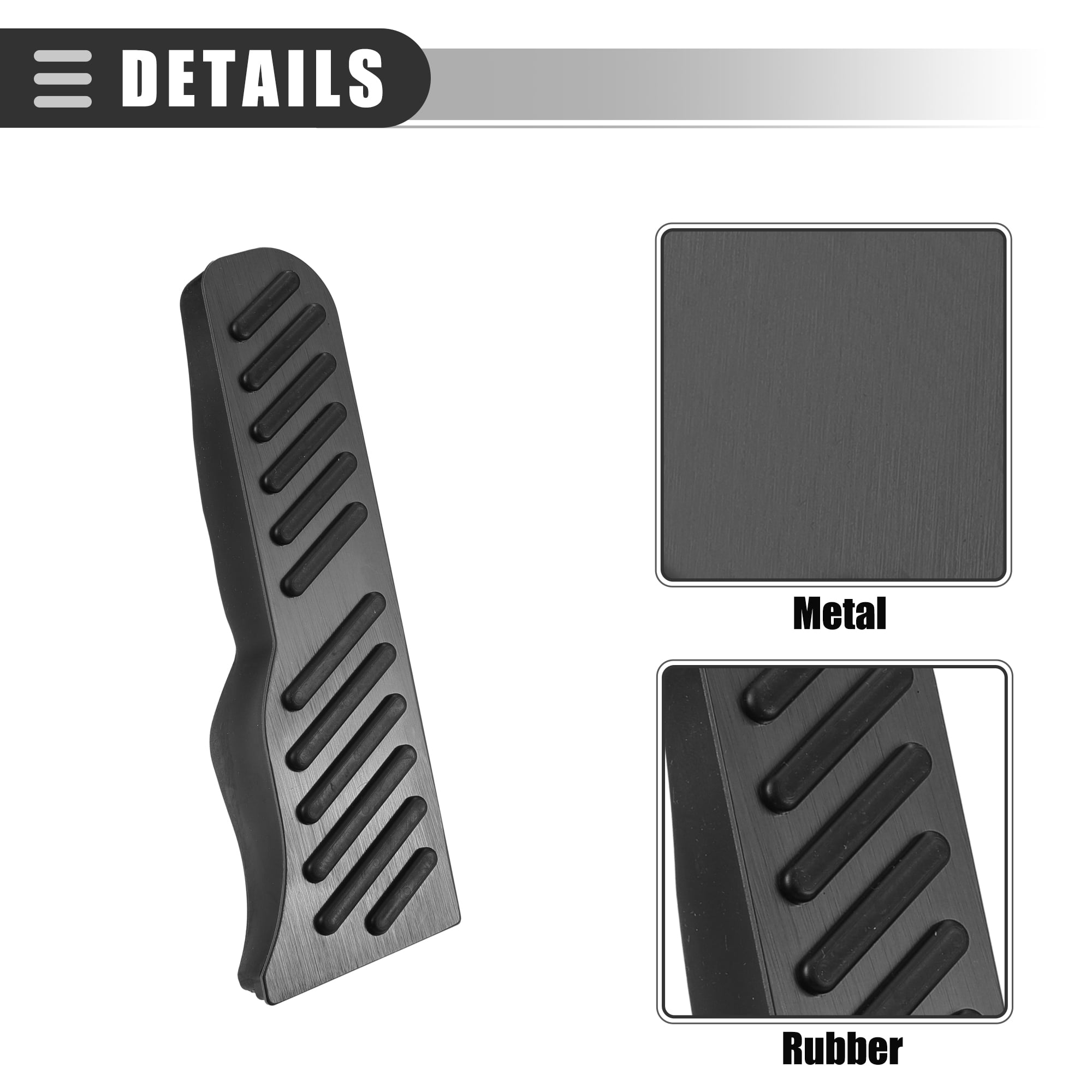 Unique Bargains Brake and Accelerator Pedal Covers for Chevrolet Camaro 2016-2023 Black