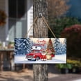 thumbnail image 3 of Santa is Coming Sphynx Merry Christmas Xmas Noel Truck Tree Landscape Wood Sign Cat Lover Kitten Owner Gifts Idea Hanging Wall Home Decor - 02023, 3 of 5