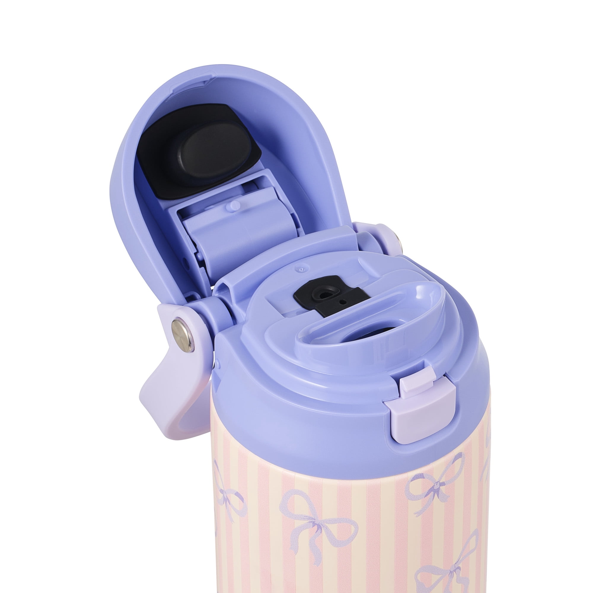 TAL 24oz Stainless Steel 2-in-1 Water Bottle with Straw and Chug Lid, Bows