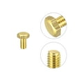 thumbnail image 4 of Unique Bargains Brass Hex Bolts, M4x8mm 5 Pack Fully Thread Grade 4.8 Machine Screws, 4 of 4