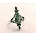 thumbnail image 4 of Gitanshjewels Nature Inspired 1.50 Carat Natural Green Moss Agate Solitaire Engagement Rin, 4 of 5