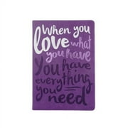 EVERYTHING YOU NEED Purple Leather-like 6x8 medium Lined Journal by Eccolo trade