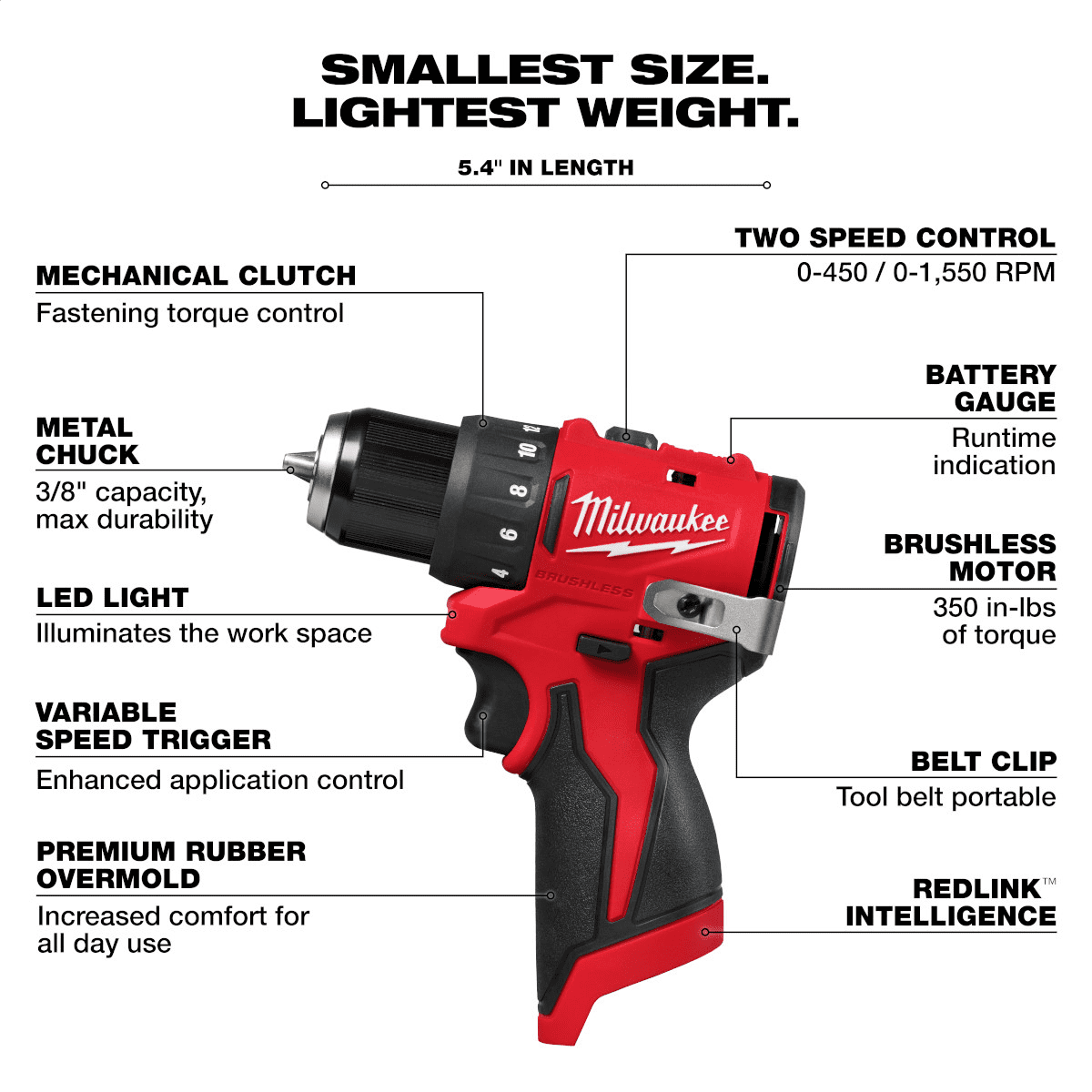 Milwaukee Tool M12 Subcompact Brushless 2-Tool Combo Kit