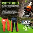 thumbnail image 6 of FORESTER Chainsaw Chaps for Men - Adjustable Belt - Chain Saw Chaps for Men, Apron Style W/Pocket, Chainsaw Safety Equipment, Chainsaw Safety Gear, Chainsaw Safety Chaps for Weed Eater, 6 of 6