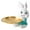 Green rabbit, variant on Cute Cat Storage Tray Resin Cat Sculpture Key Tray for Entryway Table (Blue Cat)